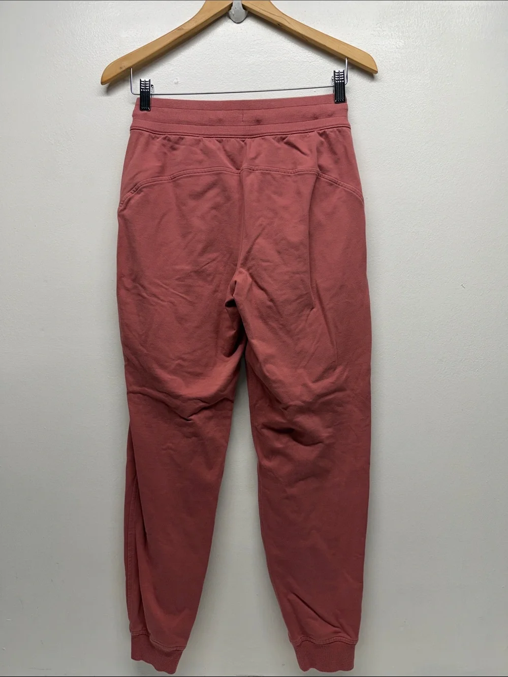 Lululemon Scuba High Rise Jogger Sweat Pants French Terry Cotton Stretch Pink 4